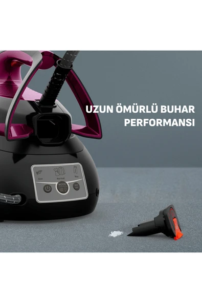 TEFAL SV4111 Express Mini 110 gr Sürekli ve 200 gr Şok Buharlı 2170 Watt Buhar Kazanlı Ütü - Resim 7