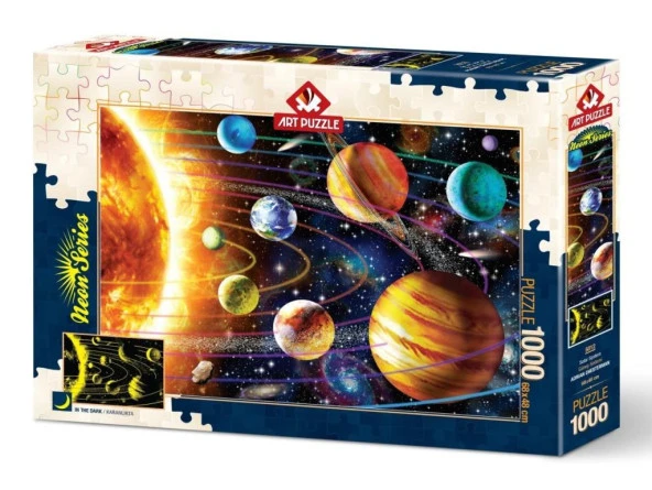 Art Puzzle Güneş Sistemi 1000 Parça Neon Puzzle 5012 ürün görseli 1