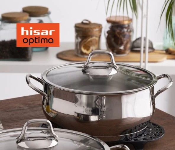 Hisar Optima Çelik Tencere 22 cm ürün görseli 1