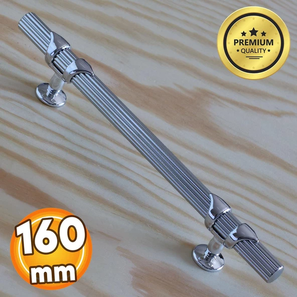 Emir Kulp Krom 160 mm - 16 cm Metal Mobilya Mutfak Çekmece Dolap Dolabı Kapak Kulbu Kulpu Kulpları ürün görseli 1
