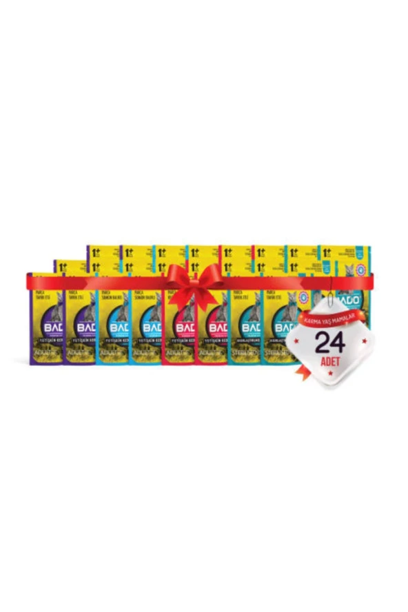 Bado Yetişkin Yaş Kedi Maması 85Gr Karma Paket 24'lü ürün görseli 1