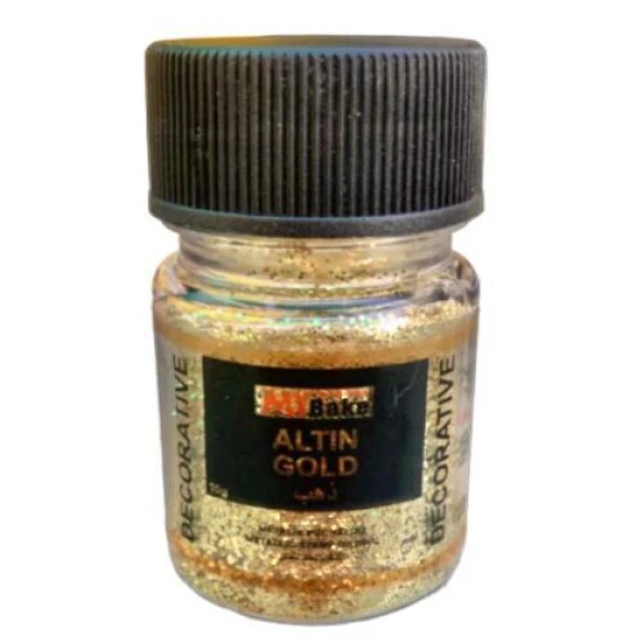 MY BAKE YENİLMEZ ALTIN METALİK PUL YALDIZ 10 GR ürün görseli 1