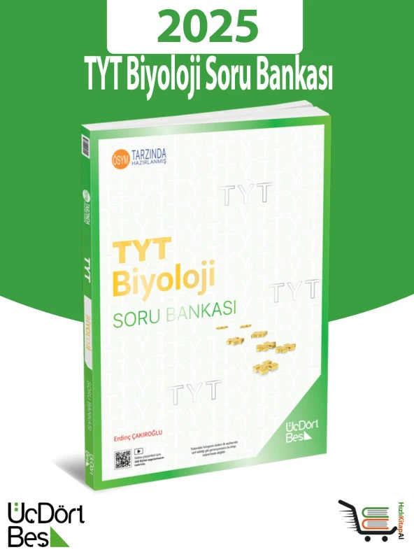 345 TYT Biyoloji 2025 Model Soru Bankası ürün görseli 1