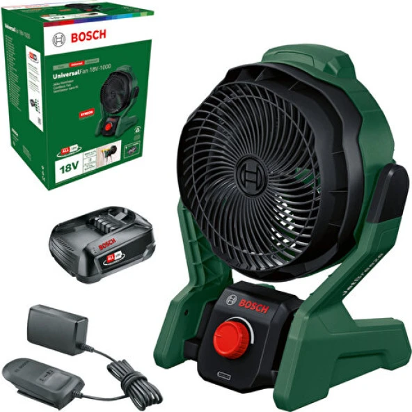 Bosch Universalfan 18V-1000 1X2.0AH Akülü Fan - 06039E1001 ürün görseli 1