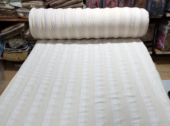 Buldan Çarşaflık Kumaş (En 250cm) Naturel %100 Pamuk Metrelik ürün görseli 1
