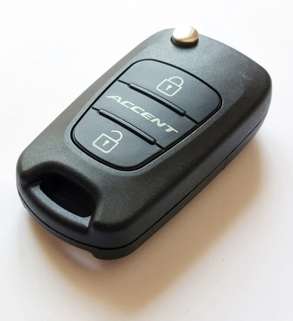 Hyundai Accent Yazılı Anahtar Kabı Kumanda Kabı Oto Anahtarlık Vidalı Logolu ürün görseli 1