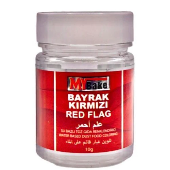 MY BAKE SU BAZLI BAYRAK KIRMIZI GIDA BOYASI 10 GR ürün görseli 1