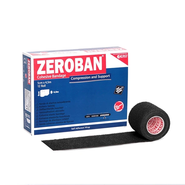 Zeroban 5cm x 4,5m Black - Resim 3