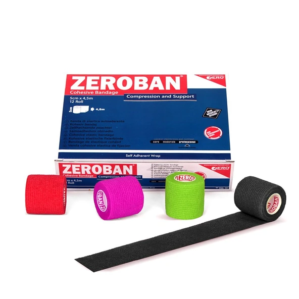 Zeroban 5cm x 4,5m Black - Resim 5
