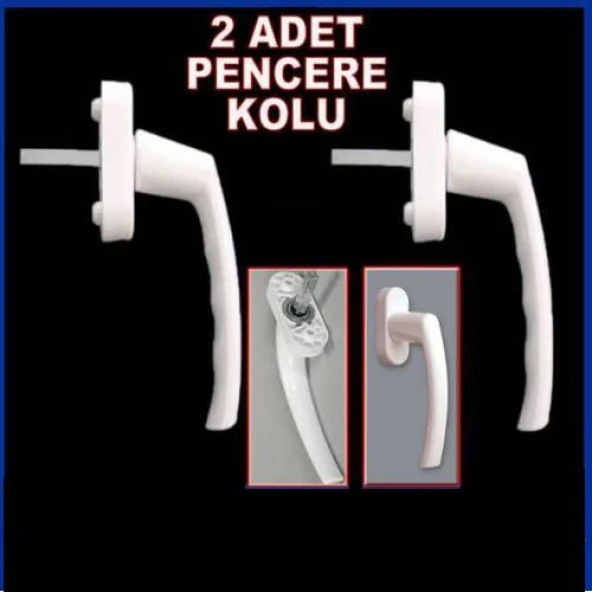 Knitex Pimapen Pencere Kolu 2 Li Beyaz 2140 ürün görseli 1