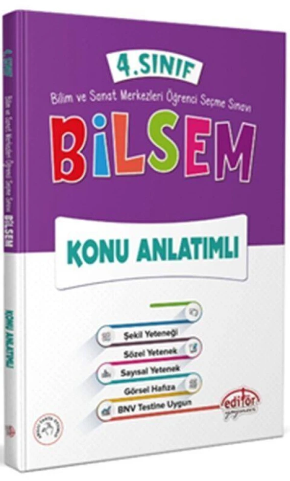 4. Sınıf Bilsem Konu Anlatımlı Editör Yayınları ürün görseli 1