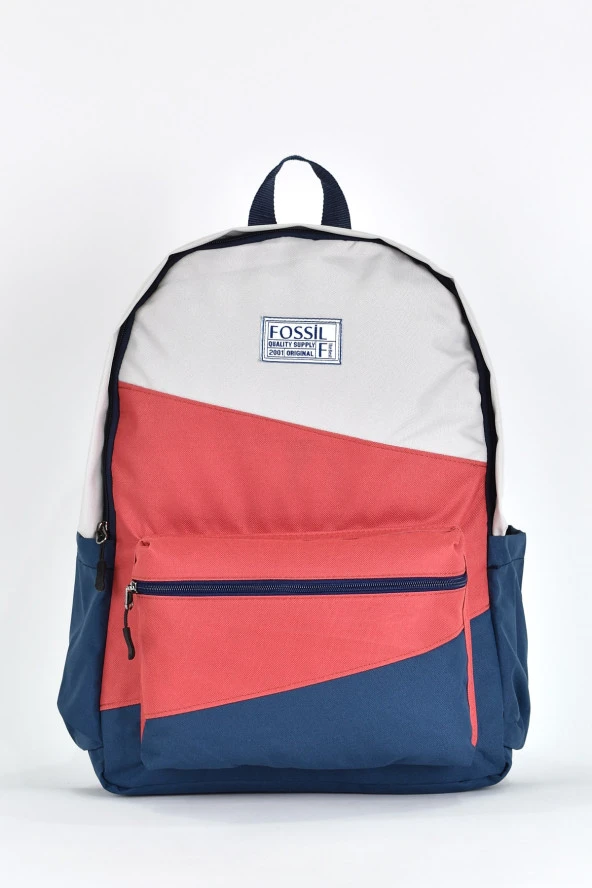 Fossil Unisex Çok Gözlü Günlük Seyahat Okul Sırt Çantası Gri 9507 ürün görseli 1
