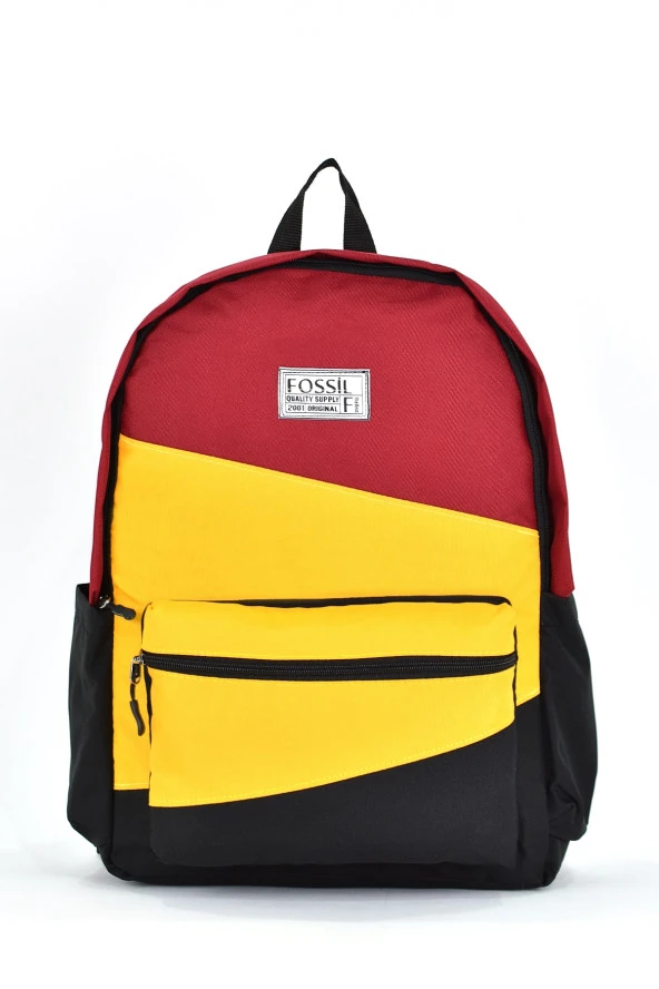 Fossil Unisex Çok Gözlü Günlük Seyahat Okul Sırt Çantası Sarı 9507 ürün görseli 1