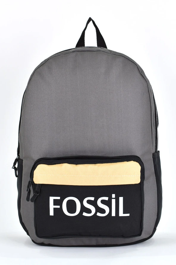 Fossil Unisex Çok Gözlü Günlük Seyahat Okul Sırt Çantası Gri 9504 ürün görseli 1
