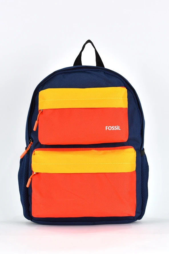 Fossil Unisex Çok Gözlü Günlük Seyahat Okul Sırt Çantası Lacivert 9503 ürün görseli 1