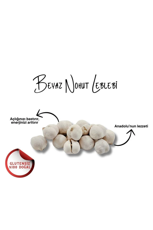Beyaz Nohut Leblebi 1 Kg - Resim 2