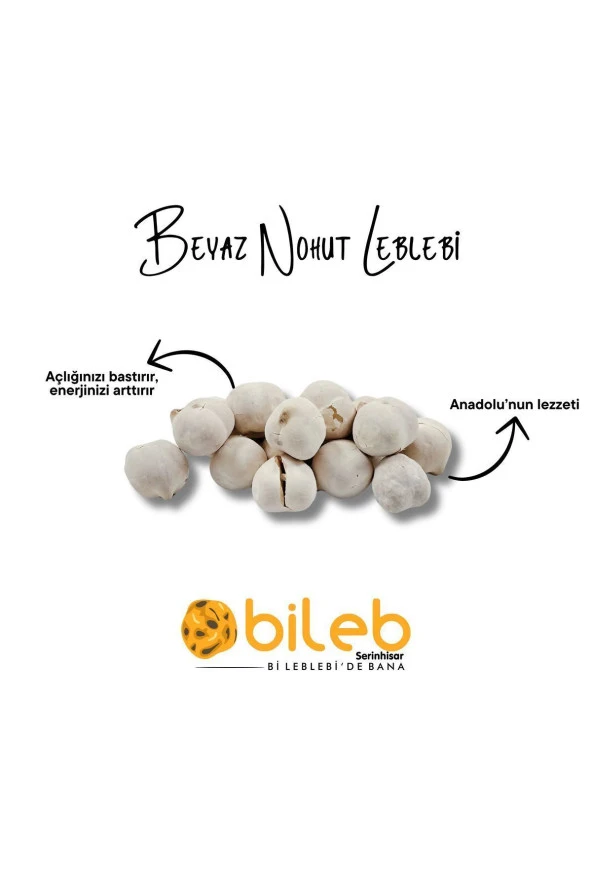 Beyaz Nohut Leblebi 1 Kg - Resim 3