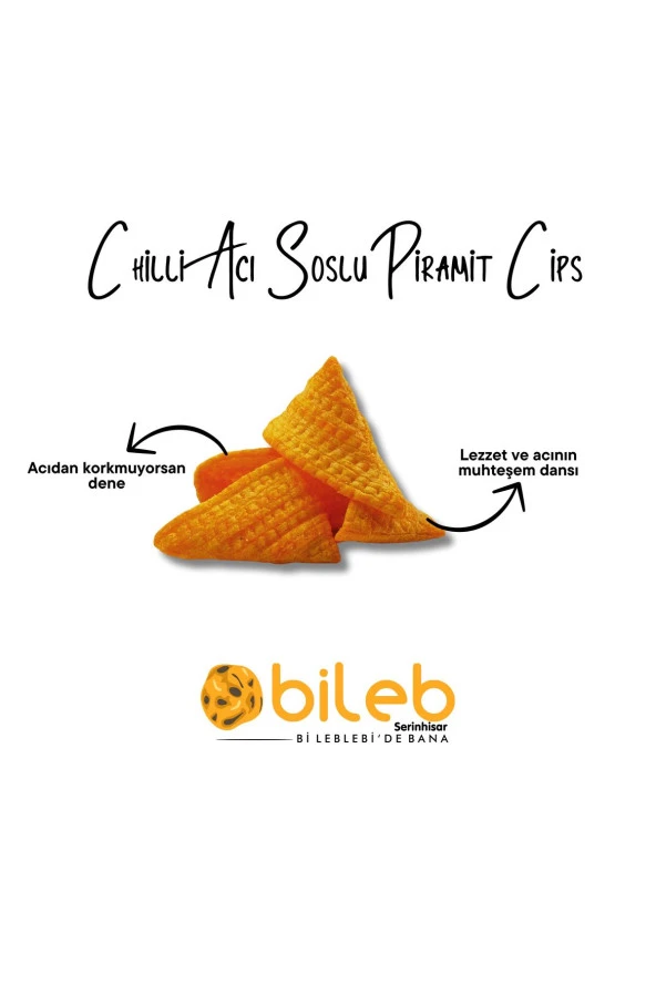 Chilli Acı Soslu Piramit Cips 200 gr ürün görseli 1