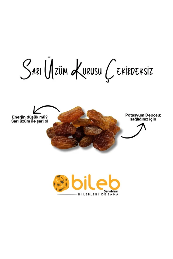 Sarı Üzüm Kurusu 1 Kg ürün görseli 1