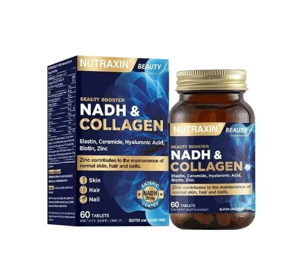 Nutraxin Beauty Nadh, Resveratrol İçeren Takviye Edici Gıda60 Tablet ürün görseli 1