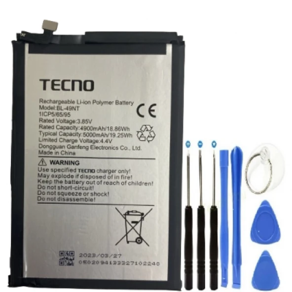 Tecno Spark G0 2023 Pil Batarya Bl-49NT+Tamir Set ürün görseli 1
