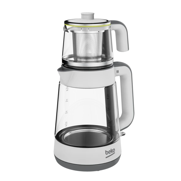 Beko CM 5964 Floral Beyaz 1900 W Cam Demlikli Çay Makinesi ürün görseli 1