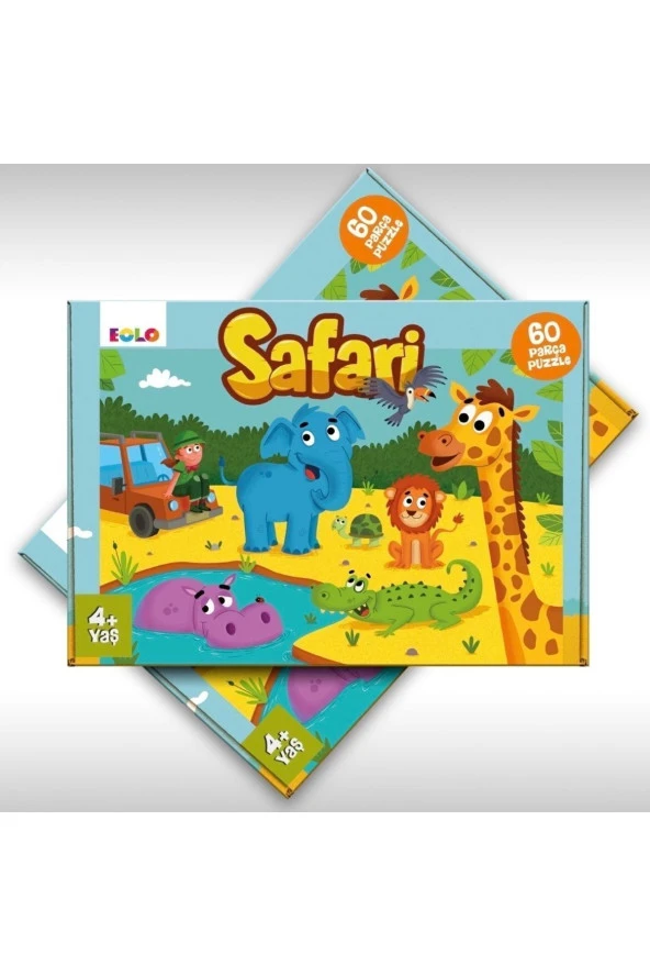60 Parça Puzzle - Safari - Resim 2