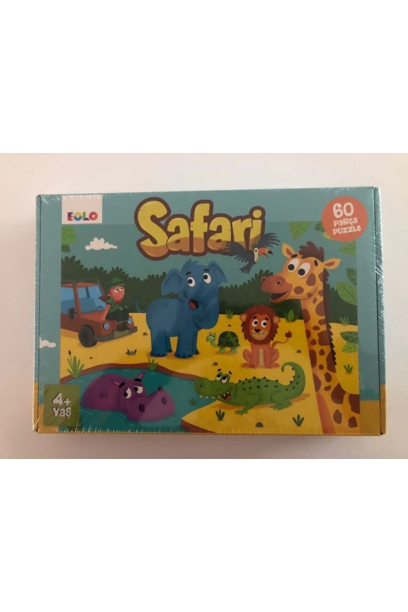 60 Parça Puzzle - Safari - Resim 4