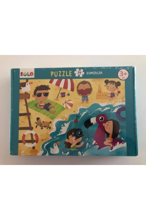 24 Parça Puzzle - Kumsalda - Resim 4