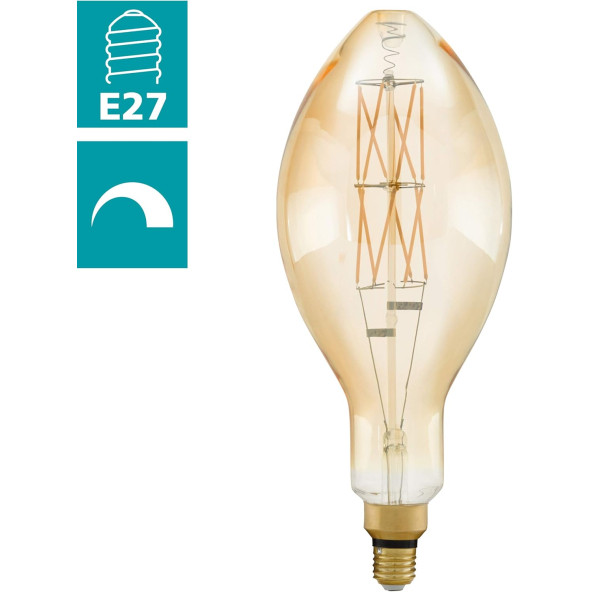 Eglo 11685 E27-Led E140 8W Amber 2100K Büyük Boy ürün görseli 1