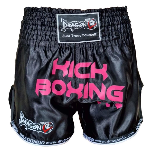 DragonDo KB247 Kick Boks Şort Pink Heart Kick Boxing Antrenman Şortu ürün görseli 1