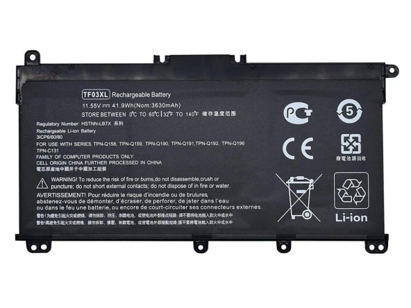 Hp 14-bf115nt Notebook Bataryası - Pili - Resim 4