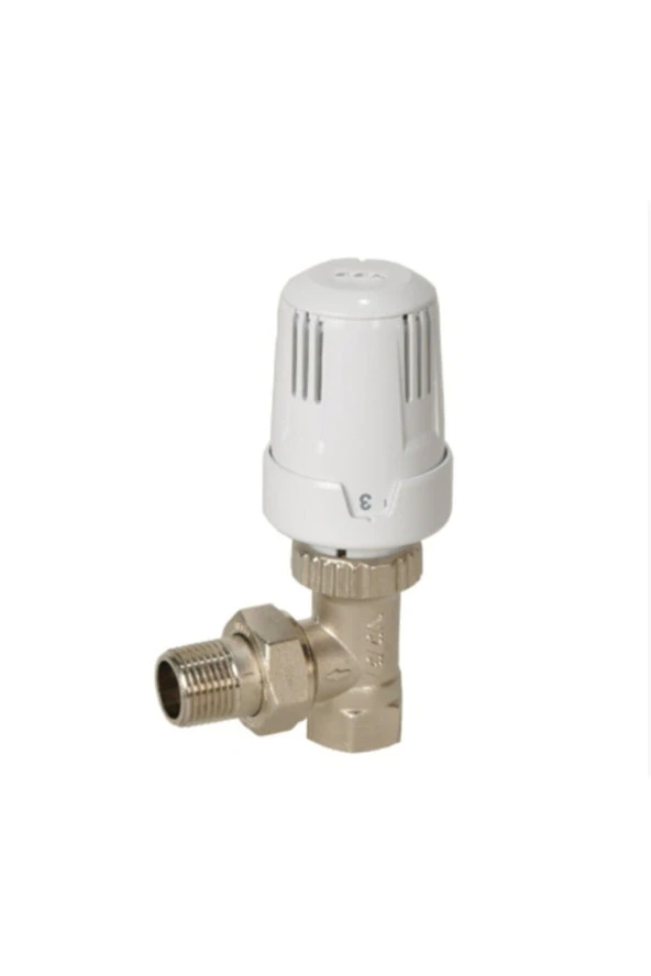 ECA 1/2 KÖŞE TERMOSTATİK RADYATÖR VALFİ TRV4  602120755 ürün görseli 1
