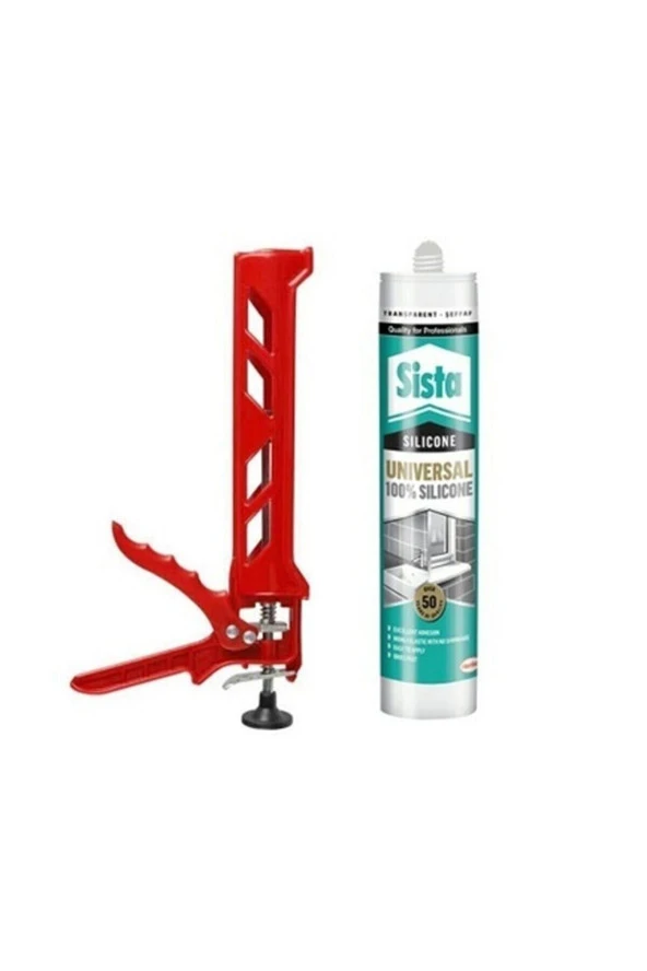 3 ADET ŞEFFAF SİLİKON 280 ML + 1 ADET PLASTİK SİLİKON TABANCASI ürün görseli 1