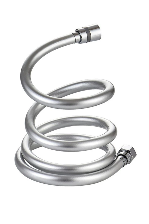 BANYO DUŞ HORTUMU 150CM YÜKSEK KALİTE PVC KOPMAZ ARMATÜR VE DUŞ BAŞLIĞI İÇİN SPİRAL HORTUM ürün görseli 1