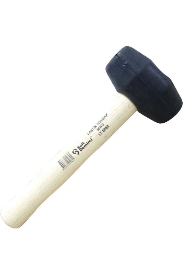 AHŞAP SAPLI LASTİK TOKMAK 70 MM ürün görseli 1