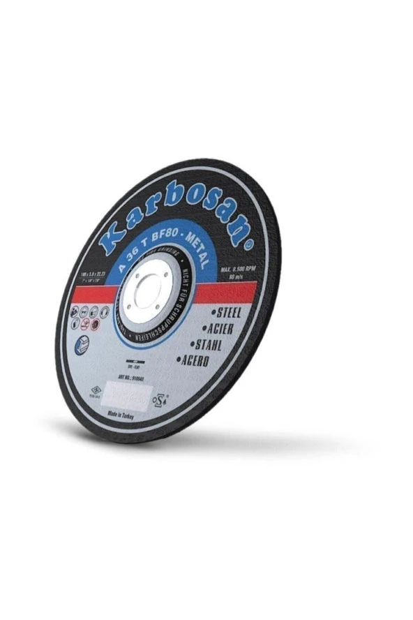 METAL KESME TAŞI 230 MM KARBOSAN - 10 ADET ürün görseli 1