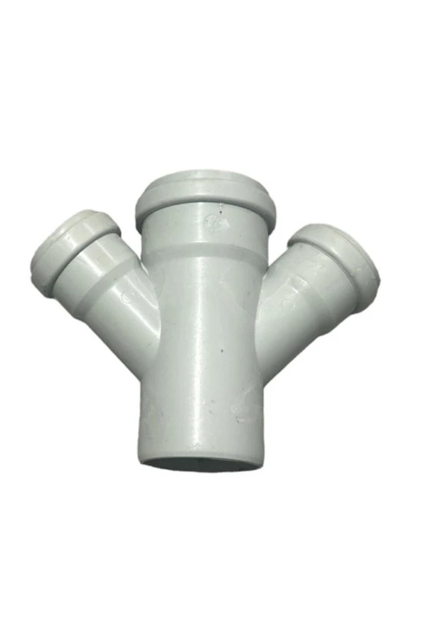 PİMAŞ ÇİFT ÇATAL 45 KALDE 75X50 MM ATIK SU BORUSU 4 ADET ürün görseli 1