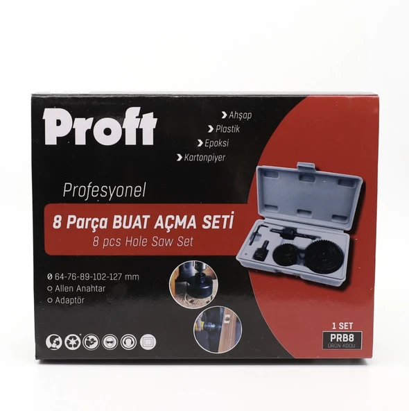PROFT 8 PARÇA BUAT AÇMA SETİ - Resim 2