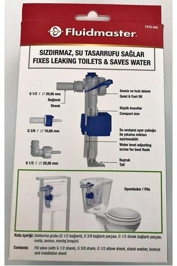 FLUİDMASTER 747 REZERVUAR DOLDURMA GRUBU - Resim 2