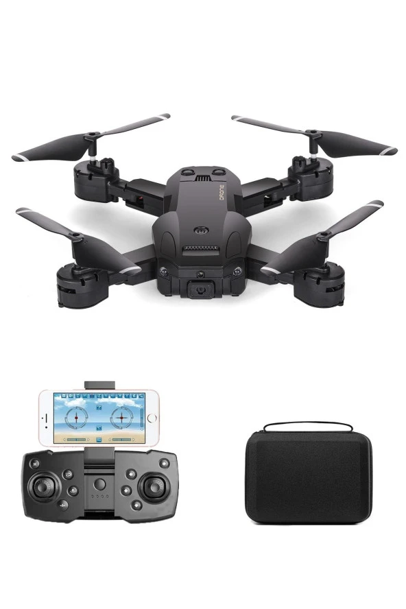 Astro 720P HD Kameralı Drone Katlanabilir Taşıma Çantalı 4 Pervaneli Havada Stabil Kalma ürün görseli 1
