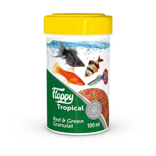 Floppy Tropical Red Green Balık Yemi 100 Ml ürün görseli 1