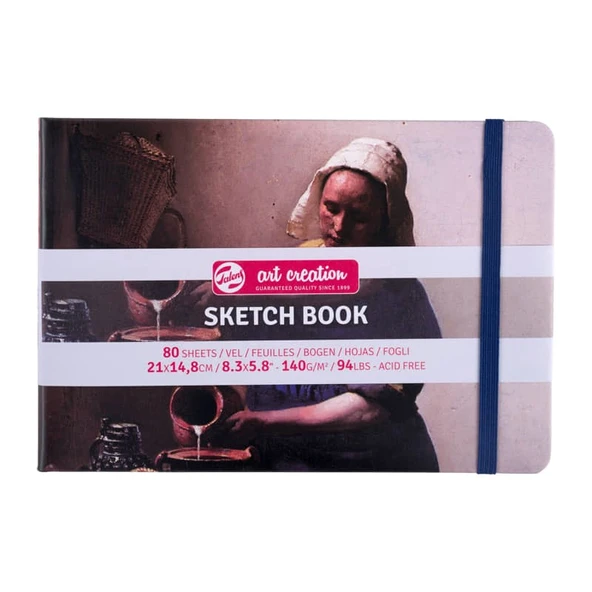 Talens Art Creation Sketchbook Sert Kapak Eskiz Defteri 140 gr 21x14,8 cm 80 yp Milkmaid ürün görseli 1