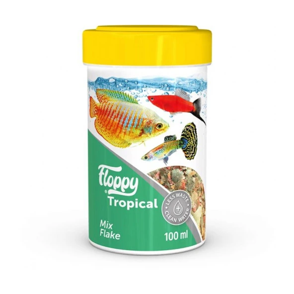 Floppy Tropical Mix Flake Balık Yemi 100 Ml ürün görseli 1
