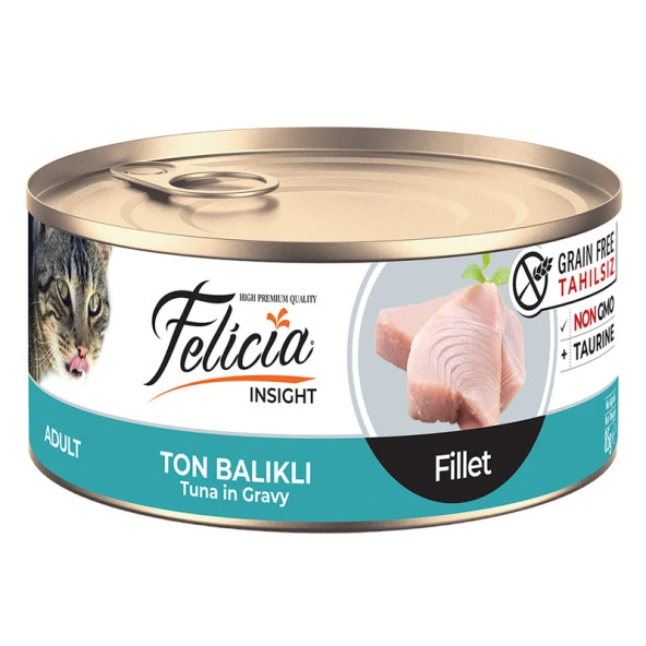 Felicia Tahılsız Ton Balıklı Fileto Kedi Konserves 85 Gr ürün görseli 1