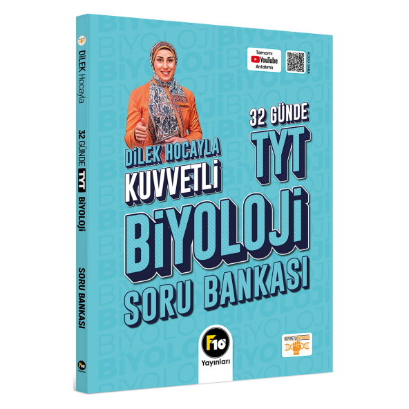Dilek Hocayla 32 Günde TYT Biyoloji Soru Bankası F10 Yayınları ürün görseli 1