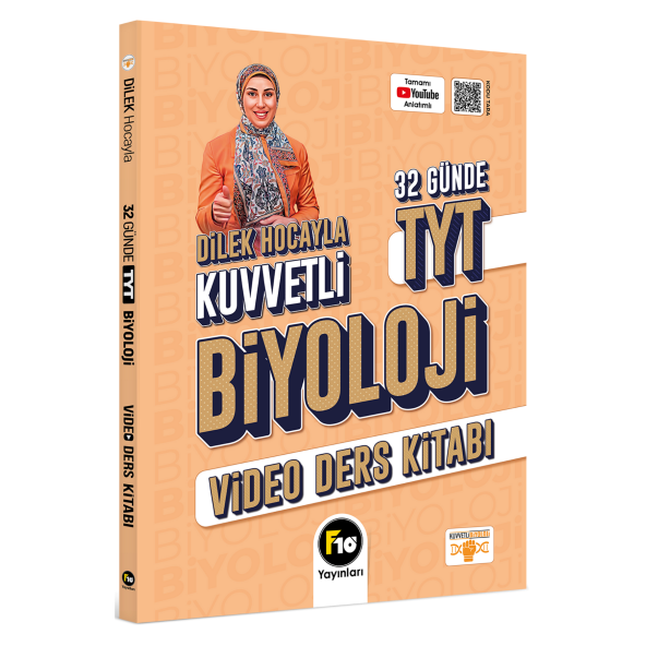 Dilek Hocayla 32 Günde TYT Biyoloji Video Ders Kitabı ürün görseli 1