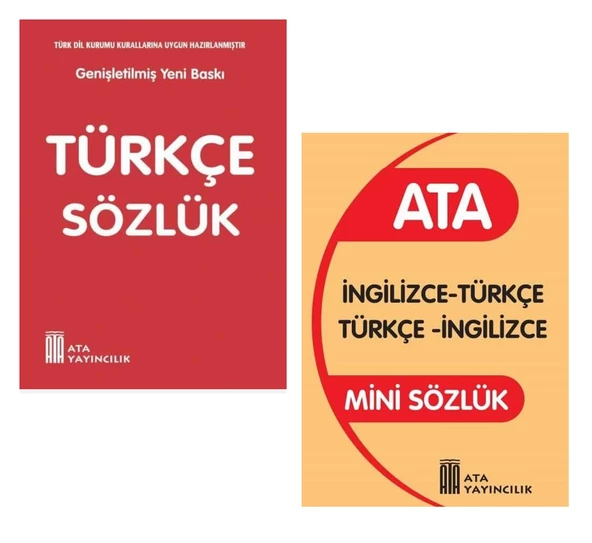 Mini Türkçe Sözlük- İngilizce Sözlük (Plastik Kapak) ürün görseli 1