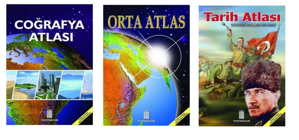 Coğrafya Atlası-Orta Atlas-Tarih Atlası ürün görseli 1