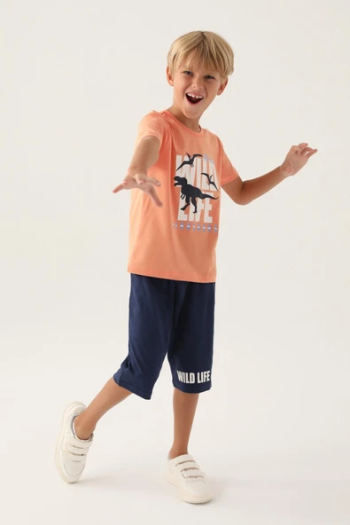 Roly Poly Premium Erkek Çocuk The Last  Kısa Kollu Kapri Pijama Takım ürün görseli 1